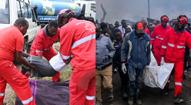 Kenya Red Cross first responders attended to 17 casualties with minor injuries at Gikomba Market during the fire incident.