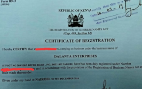 How to Replace a Lost Business Registration Certificate .Photo/ file