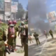 Police clash with protesters in Nanyuki town. Photo/ file