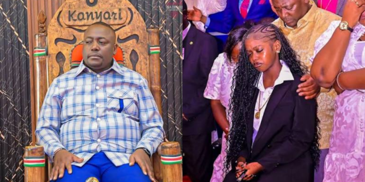 Pastor Kanyari and daughter Sky. Photo/ Kanyari