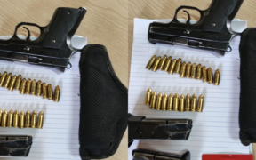 Police Officers in Migori have arrested a man found in illegal possession of a CZ pistol during a football showdown between Migori Youth FC and Equity Bank FC at Sony Green Stadium in Awendo.
