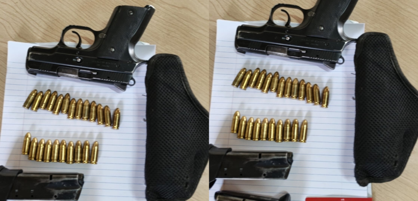 Police Officers in Migori have arrested a man found in illegal possession of a CZ pistol during a football showdown between Migori Youth FC and Equity Bank FC at Sony Green Stadium in Awendo.