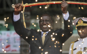 President William Ruto during his swearing-in as the fifth President of Kenya on September 13, 2022. PHOTO/AP