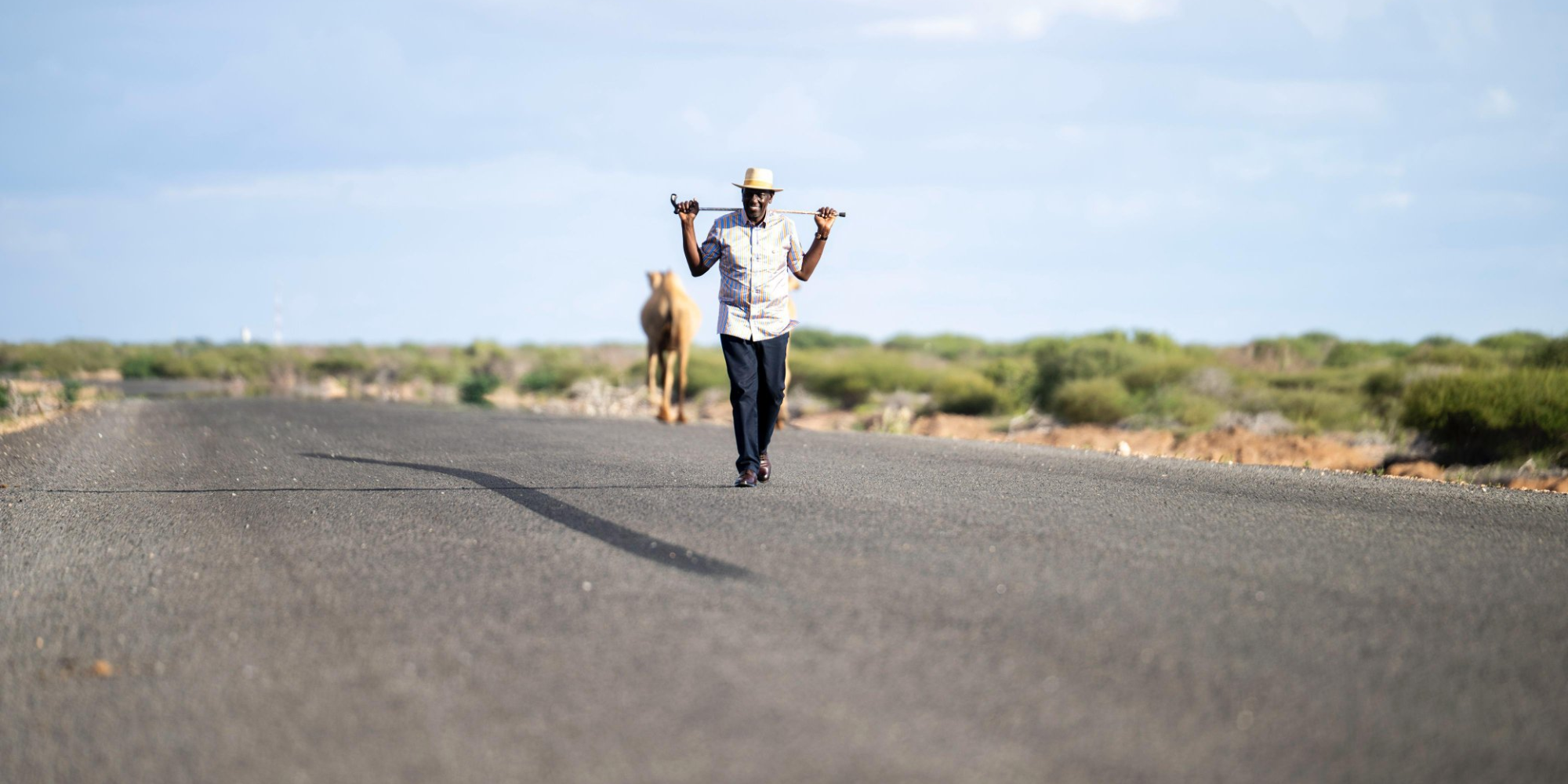 President William Ruto inspected progress on the 257km Lamu-Ijara-Garissa Road, part of the 453km LAPSSET Corridor Development Project in North Eastern Kenya