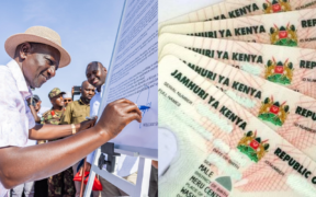 President William Ruto signing the Presidential Proclamation on Registration and Issuance of IDs to Border Counties in Wajir in February 2025