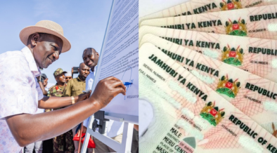 President William Ruto signing the Presidential Proclamation on Registration and Issuance of IDs to Border Counties in Wajir in February 2025
