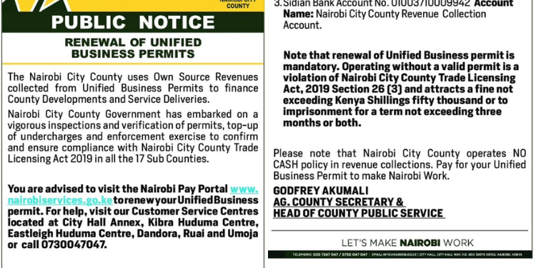Nairobi City County Permit Renewal 2026 How to Renew