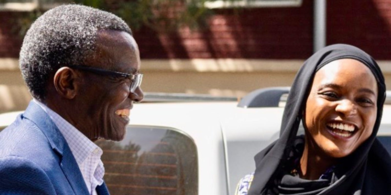 Political Activist Shakira Wafula and UGM Party Leader David Maraga. PHOTO /Shakira X