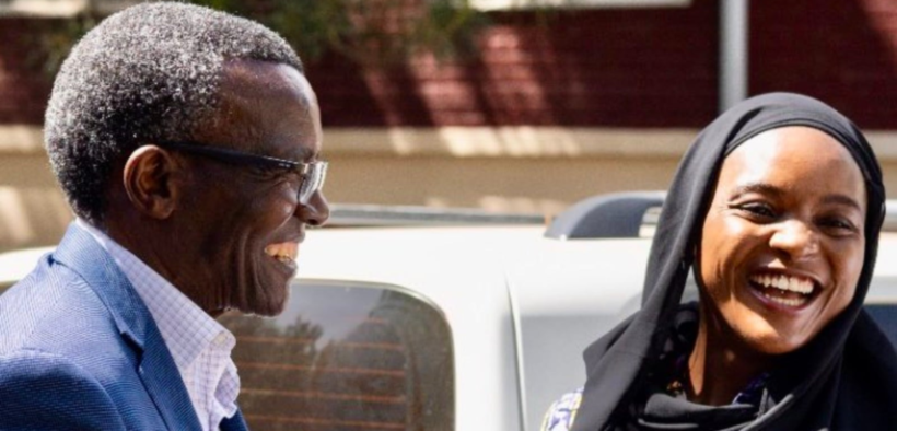 Political Activist Shakira Wafula and UGM Party Leader David Maraga. PHOTO /Shakira X