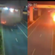 CCTV footage showing the car in flames PHOTO/X
