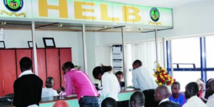 Students accessing services at HELB officesPHOTO/Standard