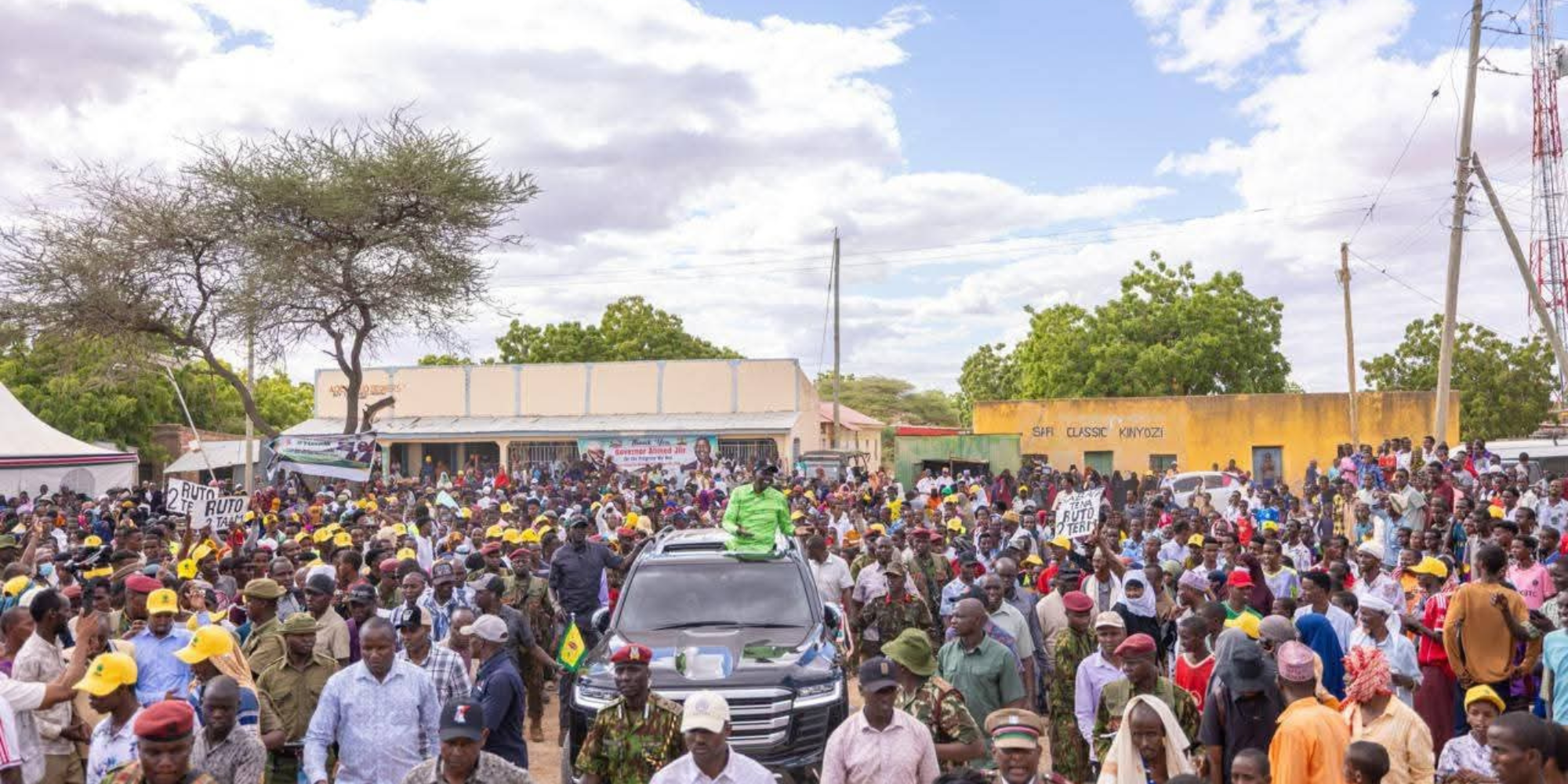 President Ruto while visiting the people of Habaswein in Wajir County on May 31 PHOTO/PCS