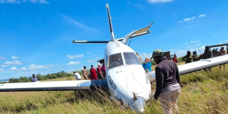 The aircraft that crashed ata Maasai Mara PHOTO/IG