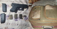A stolen firearm from a licensed private firearm holder recovered by DCI from a house in Kangemi in Nairobi. PHOTO/ DCI