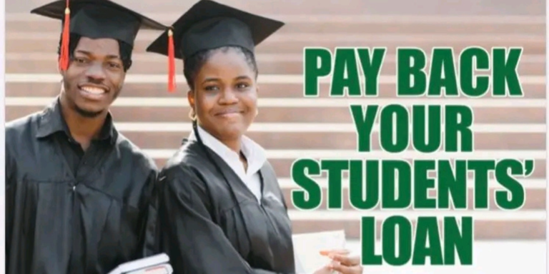 A poster by HELB directing students who have benefited from HELB loan to pay their dues. PHOTO/ HELB