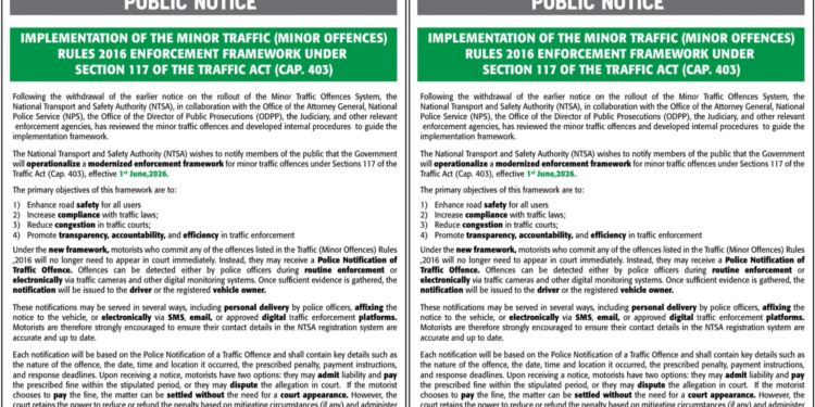 A photo of the notice by NTSAPHOTO/NTSA