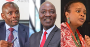 Stanley Kamanguya, the CEO of the Information and Communications Technology (ICT) Authority; Jessy Kiveu Maruti, the CEO of the Kenya Film Commission (KFC); and Dr. Mercy Mwangangi, the CEO of the Social Health Authority (SHA). PHOTO/COURTESY