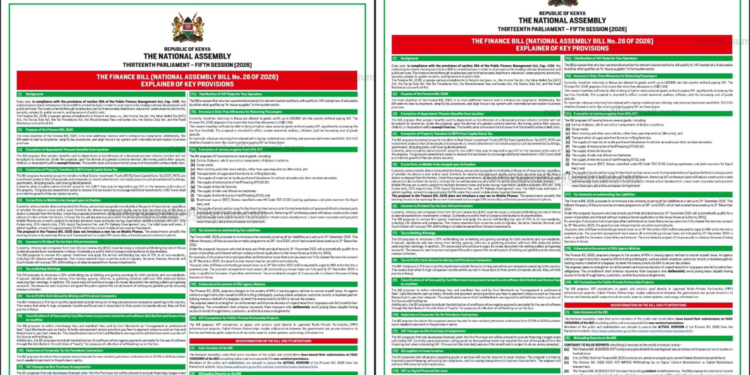Key Provisions on the 2026 Finance Bill Explained PHOTO/Nation 
