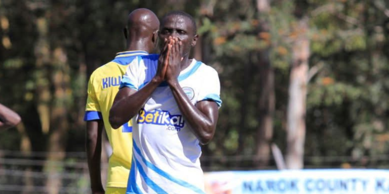Former Sofapaka Midfielder Feni Ali during a past KPL debut. PHOTO/ Ole Teya X