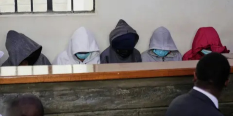 Students from Utumishi Academy appear at Naivasha Law Courts in Nakuru, on Tuesday, June 2, 2026. PHOTO/ Brian Inganga/AP