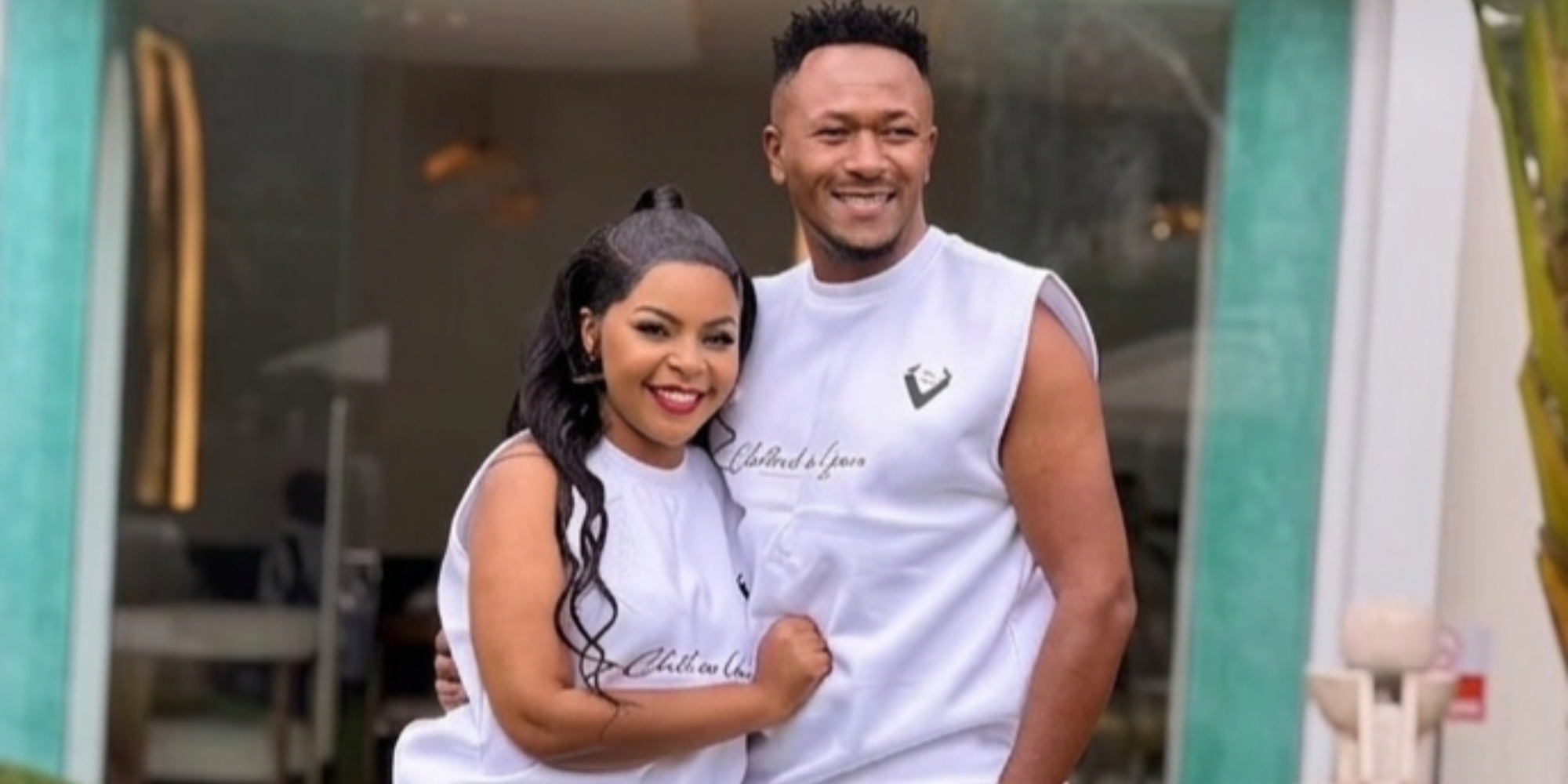 Size 8 with her hubby DJ MO. PHOTO/ Size8reborn Instagram