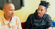 Eric Omondi and Babu Owino at Nairobi Area Regional Police Headquarters following the comedian’s arrest at JKIA on June 5, 2026, with the MP confirming his detention and calling for his release. PHOTO/ Babu Owino FB