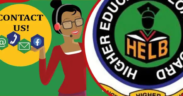 A modified HELB poster for contacts. PHOTO/ Tuko