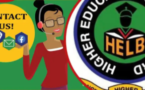 A modified HELB poster for contacts. PHOTO/ Tuko