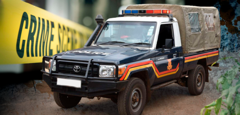 Police vehicle at a crime scene PHOTO/NTV
