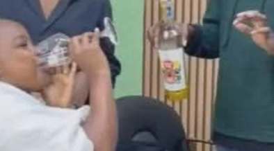 A client getting a shot of alcohol PHOTO/FB