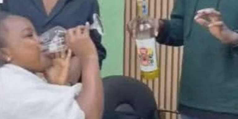 A client getting a shot of alcohol PHOTO/FB
