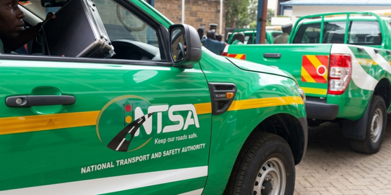 NTSA Vehicles in a Parking Space in Nairobi. PHOTO/ NTSA.