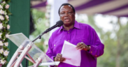 COTU boss Francis Atwoli during a past Labour day address. PHOTO/ File