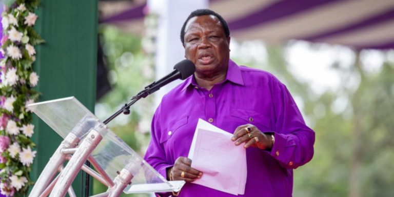 COTU boss Francis Atwoli during a past Labour day address. PHOTO/ File