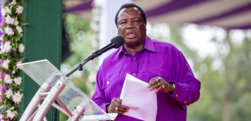 COTU boss Francis Atwoli during a past Labour day address. PHOTO/ File