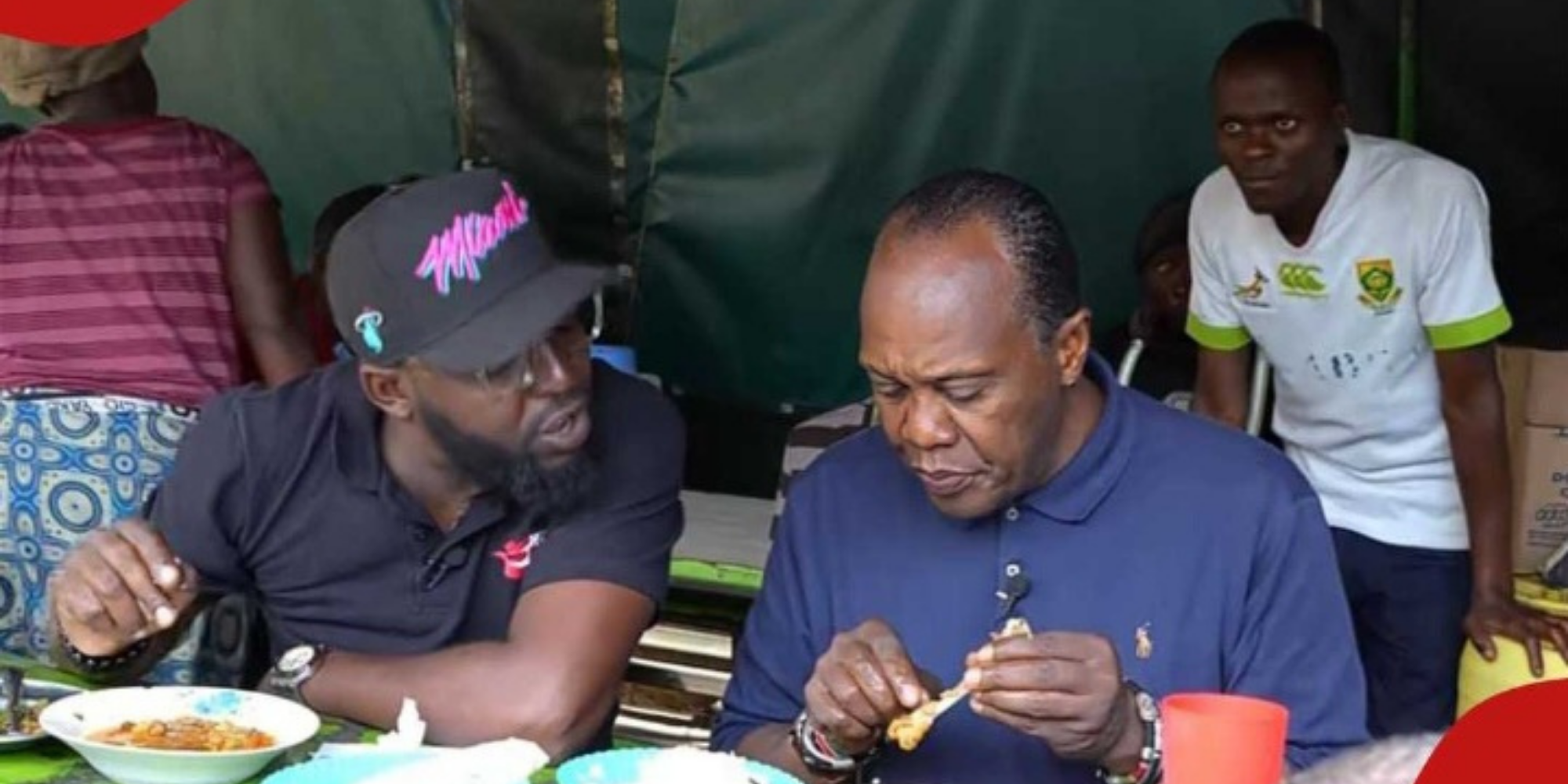 When Jeff Koinange had his first kibandaski experience accompanied by Igunza. PHOTO/ Citizen Digital.