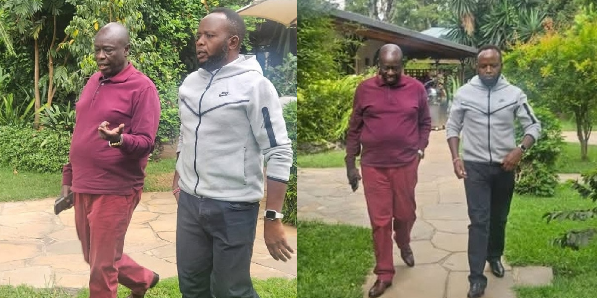 A collage photo of former DP Rigathi Gachagua and Trans Nzoia Governor George Natembeya during a meeting in Nairobi on June 11, 2026. PHOTO/ Gachagua FB.