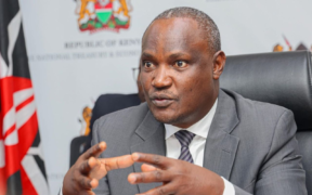 Treasury CS John Mbadi while addressing press at the National Treasury building in Nairobi on February 9 PHOTO/TCS
