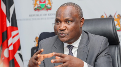 Treasury CS John Mbadi while addressing press at the National Treasury building in Nairobi on February 9 PHOTO/TCS