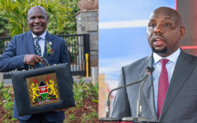 A photo collage of CS for Treasury John Mbadi and Interior CS Kipchumba Murkomen. PHOTO/ File
