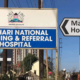 Mathari National Teaching and Referral Hospital (MNTRH) signpost leading to the main entrance. PHOTO/ File