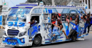 A matatu popularly known as 'Nganya' in the streets of Nairobi. PHOTO/ File