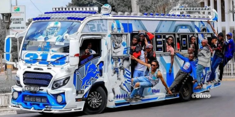 A matatu popularly known as 'Nganya' in the streets of Nairobi. PHOTO/ File