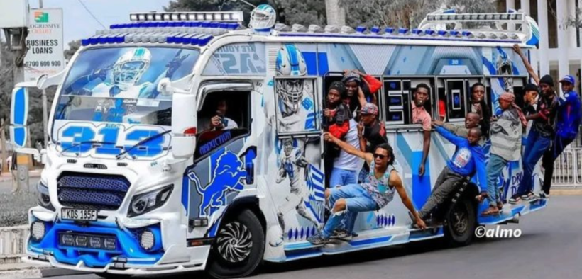 A matatu popularly known as 'Nganya' in the streets of Nairobi. PHOTO/ File