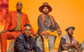 Sauti Sol Band from left, Bien-Aimé Baraza, Savara Mudigi, Polycarp Otieno and Willis Chimano. PHOTO/ Sauti Sol