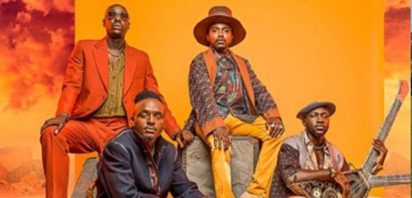 Sauti Sol Band from left, Bien-Aimé Baraza, Savara Mudigi, Polycarp Otieno and Willis Chimano. PHOTO/ Sauti Sol