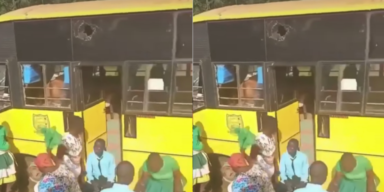 A collage photo of a damaged Friends School Binyenya bus captures the aftermath of the Matungu attack that left students injured during a violent ambush near Mayoni Bridge on June 13. PHOTO/ Sceengrab.