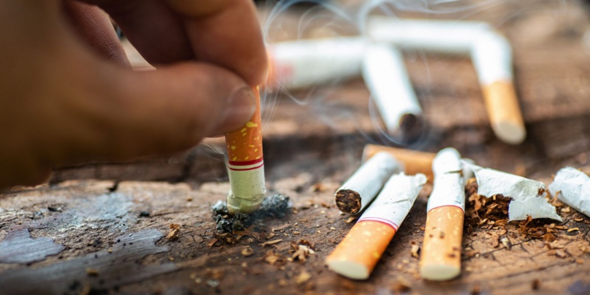 A photo for illustration purposes showing someone extenguishing a cigarette with coup of used cigarette sticks. PHOTO/ File