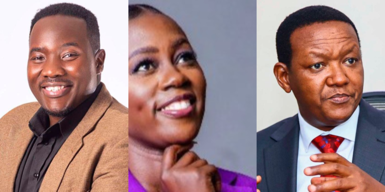 Willis Raburu,Akothee and Alfred MutuaPHOTO/COURTESY