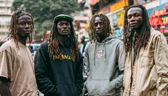 An AI generated photo of youths wearing dreadlocks. PHOTO/ CHATGPT